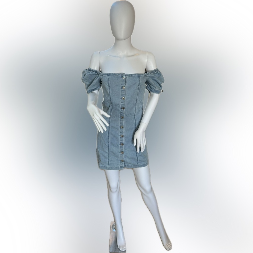 Forever 21 Denim Button-Down Dress